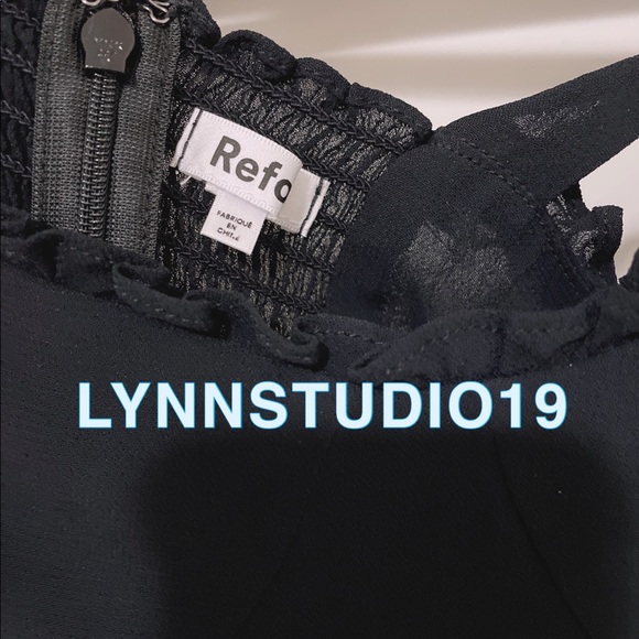 NWOT Reformation Christine Dress black - Picture 4 of 6